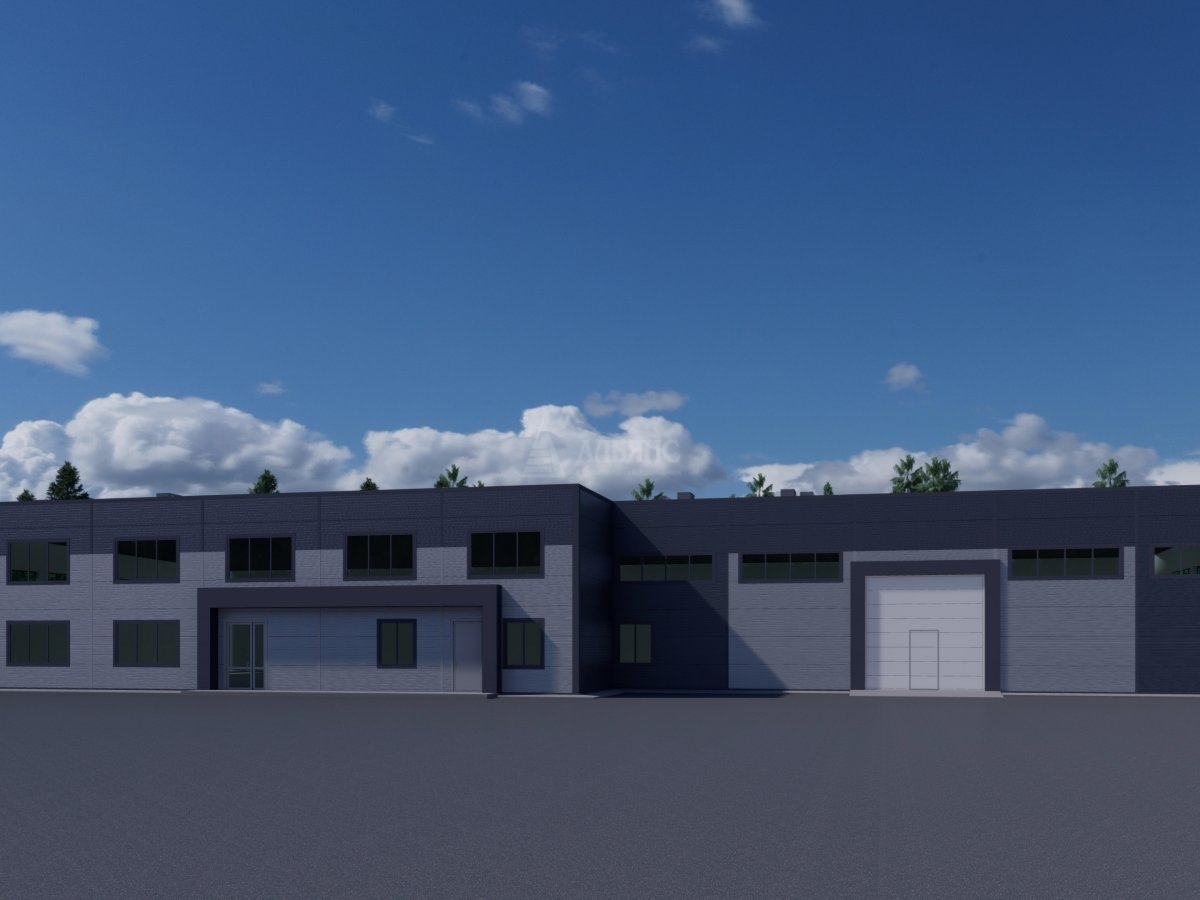 3D визуализация Производственный цех из сэндвич панелей - фото 3