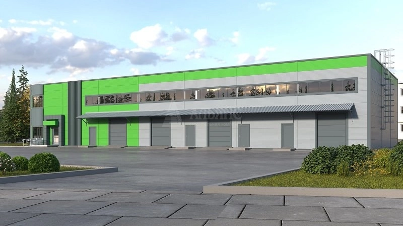 3D визуализация Склад из сэндвич-панелей  - фото 1