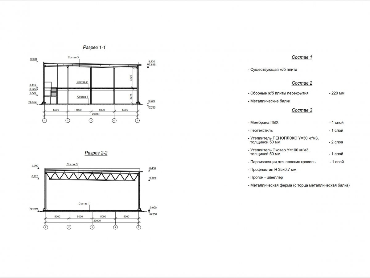 Планировка СТО с АБК из сэндвич-панелей -  фото 2