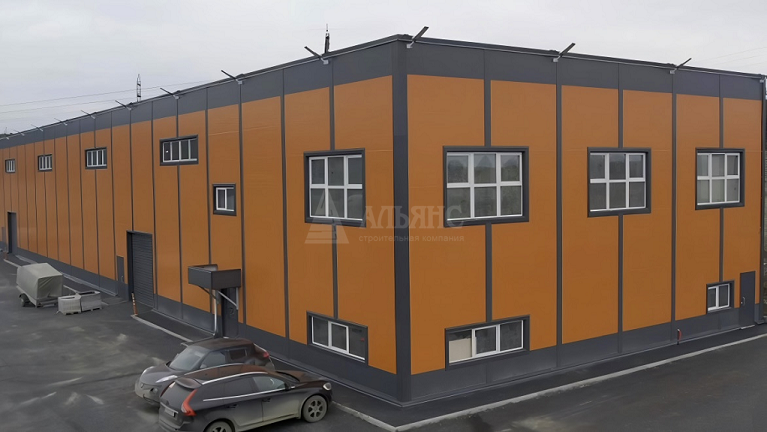 Склад с АБК из сэндвич-панелей  - фото 1